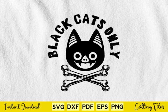 Black Cats Only Halloween Graphics and Crafts Review