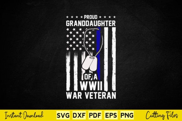Proud Granddaughter WWII Vet Veteran Graphics and Crafts Review