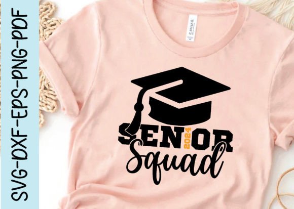 Senior 2024 Squad Svg, Graduation Svg Graphics and Crafts Review